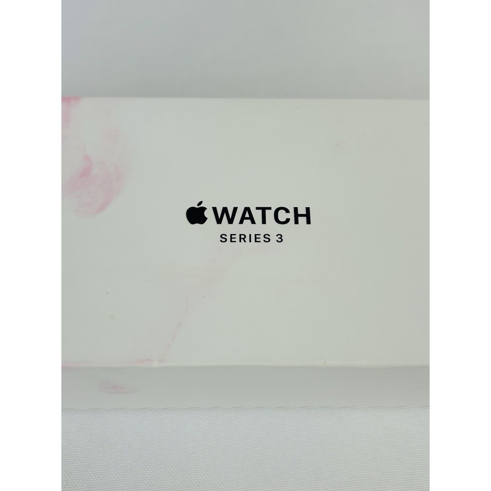 Apple Watch Series 3 Box Charger Block & Band MR362LL/A A1859 White Black 42mm - Picture 3 of 16